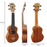 Full Pack Aiersi 21 Inch Soprano Spruce Mahogany ukulele With Dolphin Pineapple Design Ukelele Guitar With Bag Tuner Capo