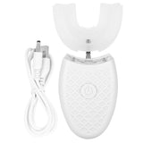 U-Shaped Adult Electric Sonic Toothbrush Automatic Cleaning Toothbrush Oral Care Tool White Adult Type