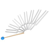 Portable 261.6-523.2HZ Tuning Fork Hammer Tool Set Diagnostic Tool for Sound Healing Therapy Body Relaxation Health Care Tools