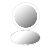 Mini Portable Lights LED Makeup Mirror 10X Magnify Hand Hold Foldable 12 LEDs Pocket Makeup Mirror Light Beauty Cosmetic Tool