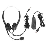 Call Center Headset Professional Noise Reduction USB Computer Headset with Mic for Telemarketing Call Centre Online Classroom