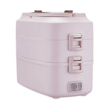 220V 2 Layers Electric Meals Food Heating Box Mini Portable Electric Rice Cooker Steaming Cooking Machine For Office School
