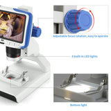 Andonstar AD205 Digital Desktop Mini Microscope with 5 Inch LCD Screen Student Educational biologic for Kids Children Gift
