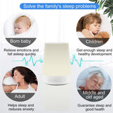 Baby White Noise Machine USB Rechargeable Timed Shutdown Sleep Machine Baby Sleep Sound Player Night Light Timer Noise Player