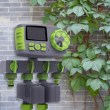 Aqualin Garden Automatic 4-zone Irrigation Watering Timer Controller System with 2 Solenoid Valve Irrigation Programmer