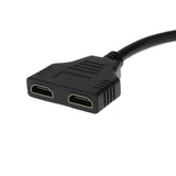 Splitter Converter 1 Input Male To 2 Output Female Port Cable Adapter Converter 1080P For Games Video Cables Accessories