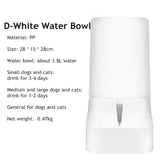 Pet Supplies 3.8L Large Capacity Pet Dog Cat Automatic Feeder Detachable Bowl Water Dispenser Food Feeding Device For Cat Dog