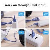 Portable Cooling USB Desktop Fan 3 Speed Personal with 360 Rotation Adjustable Angle for Office Household Traveling