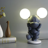 Cartoon Mouse Table Lamp Designer Nordic Living Room Children's Princess Room Bedside Lamp Net Red Cute Dimming Night Light