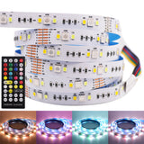 DC12V LED Strip 90LEDs/m RGB+ +White+Warm White IP21 IP65 Waterproof 2835 5050 Flexible LED Lights 5m/lot