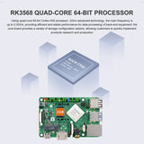 ROCK3 Model A Card Computer SBC Motherboard Module Based On RK3568 Cortex-A55 2GB RAM Development Board With EMMC