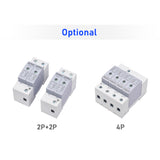 AC 420V Surge Protective Device 4P 40KA Surge Arrester Household Thunder Proof Protector Breaker DIN Rail Installation