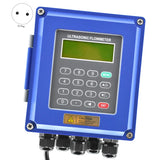 TUF-2000B Ultrasonic Flow Meter DN50Mm-DN700mm Wall Mounted Type Ultrasonic Liquid Flowmeter IP67 Protection Transducer,EU Plug