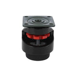 4pcs Heavy Duty Nylon Level Adjustment Caster GD-40F High Quality Industrial Roller Wheel Leveling Caster Wheels Black