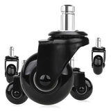 5 Pcs Replacement Chair Caster Wheels 2 inch, Heavy Duty Wheels with Plug-In Stem 7/16 X 7/8 inch,Quiet &amp; Smooth Rolling