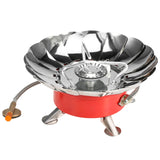 Lixada Windproof Piezo Ignition Gas Stove Outdoor Cooking Gas Burner with Extended Pipe for Camping Picnic BBQ