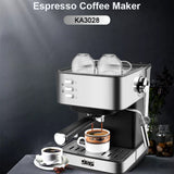 Espresso Machine 15 Bar Milk Frother, Expresso Coffee Machine for Espresso, Latte and Cappuccino, 1.6L Removable Water Tank