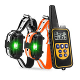 Electric Remote 800m Control Dog Training Device LCD Display IP67 Waterproof Beep/Vibration/Electric Shock All Size Dog Collar