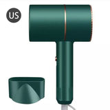Blue Ray Negative Ion Hair Dryer US Plug Household Dormitory Supplies Fast Cold & Hot Air Switching Hair Dryer  Brush For Hair