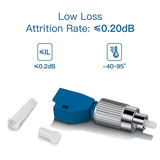 12 Pcs Visual Fault Locator Adapter Fiber Optic Connector Single Mode 9/125Um FC Male to LC Female Adapter