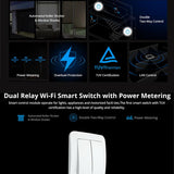SONOFF DUAL R3 2 Gang Dual Relay Module DIY MINI Smart Switch Power Metering Control via eWeLink Alexa Google Smart Home
