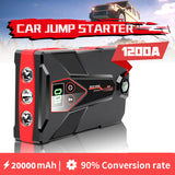 20000mAh Car Jump Starter Power Bank 12V Auto Starting Device 1200A Car Booster Battery Emergency Starter Battery for Car