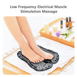 Foot Massager Foldable Foot Massage Pad 10 Mode 20 Level Intensity Built-in Battery LCD Screen USB Charge for Feet Pain Relief