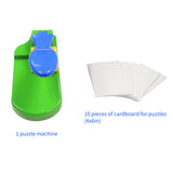 Puzzle Maker Machine Paper Board Cutter with 10PCS Adhedive Foams Boards DIY Picture Photo Puzzles Cutter Scrapbooking Making