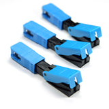 100PCS FTTH SC UPC Optical fiber covered wire SC UPC quick connector FTTH Fiber Optic Fast Connector SC Connector Free shipping