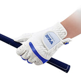 PGM Pack 1 Pair Golf Gloves Kids Left Hand Right Hand Microfiber Cloth Breathable with Ball Marker for Junior Youth Boys Girls