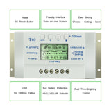 Pwm T20 12/24V 10A 20A 40A MPPT Solar Panel Battery Regulator Charge Controller Solar LCD Display Charger Controller