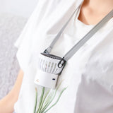Usb Desk Fan Hanging Neck Three Gear Wind Speed With Strong Wind Quiet Operation 45° Rotation Mini Fan For Office Bedroom