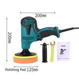Electric Buffer Polisher 5 Inch for Polishing Sanding Waxing 3600RPM Detachable Handles for Car Polishing and Home Appliance