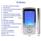 16 Mode Dual Output Digital Electronic Pulse Massager EMS Muscle Stimulator Pain Relief Machine Electro Therapy Body Massage