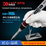 CXG DT70 The Adjustable Soldering Iron Soldering Station EU Plug 220V 70W Ceramic Heater Replace HAKKO Soldering Station