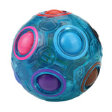Magic Rainbow Ball Cube Fidget Toy Adults Cube Children Stress Relief Educational Toys 3 Colors