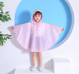 Freesmily Kids Stylish Rain Poncho Waterproof Rain Jacket Coat For Girls Boys