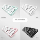 Wireless Keyboard and Mouse Combo USB Multimedia Girl 104 keycaps Keyboard and Mouse Set for Mac Computer Desktop Laptop