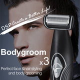 Men Electric Shaver Body&Back Shaving Machine Electric Razor Beard Trimmer Head Trimer Shave for Hair Bodygroom Facial Care