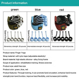 Finger Strength Trainer Gripper Extensor Exerciser Colors Flexion Finger Device Band Resistance With Extension 3 Training G0I7