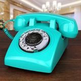 Corded Black Landline Phones for Home Old Style Antique Telephone Dial Phone With Muti-function Mini Phone Office Accessories
