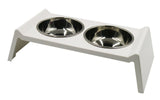 Non-Slip Double Cat Bowl Dog  Food Bowl With Stand Pet Feeding Water Bowls For Dogs Feeder Product Supplies No-Spill &amp; Non-Skid