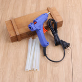 20W Hot Melt Air Glue Gun High Temp Heater Mini Gun w/ 10pcs Glue Sticks for DIY Decorative Tools Paste Small Accessories