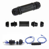 5PCS M22Z Shielded RJ45 Waterproof Cat5/5E/6 8P8C Connector IP67 Ethernet LAN Cable Connector Double Head Outdoor