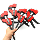 DURATEC 4pcs F Clamps Bar Clamps, Heavy Duty Quick Slide Wood Clamp Smooth Quick Slide Carpentry Bar Clips