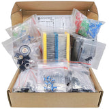 Mega Electronic Component Kit Assortment Capacitors Resistors LED Transistors Diodes 1n270 Germanium DC Jacks opamp PCB