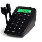 Telephone Dialpad with Headset Stand, Call Center Dial Key Pad Phone Black Corded Dialpad with Caller ID for Home &amp; Business