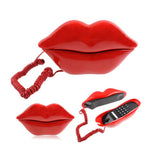 Corded Pink Telephone Real Working Desktop Home Office Telephone Cute Cartoon Lips Telephone phone Children Role Play Phone Gift