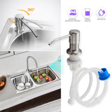 Soap Dispenser Extension Tube Kit Replacement for Kitchen Sink Metal Under Deck Counter in Sink Mounted