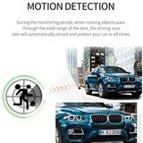 1080P Car DVR 3 Camera Lens Dashcam 1080P HD 4 Inch Touch Screen Auto Video Recorder Front Rear View 24h Vehicle Black Box